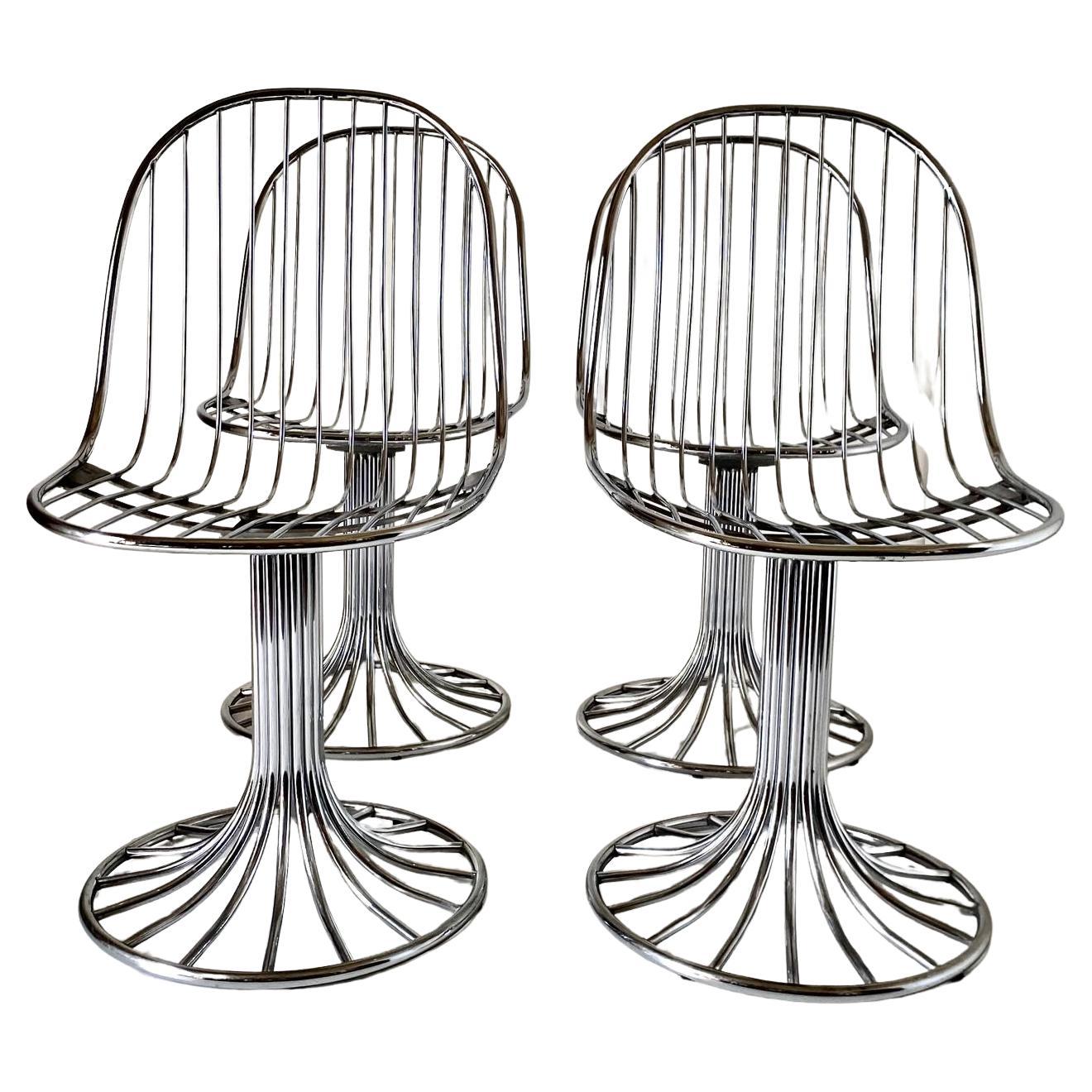 Space Age Dining Sillas Margot, Gastone Rinaldi para RIMA, Italia 1968 en Bueno estado para la venta en Ceglie Messapica, IT