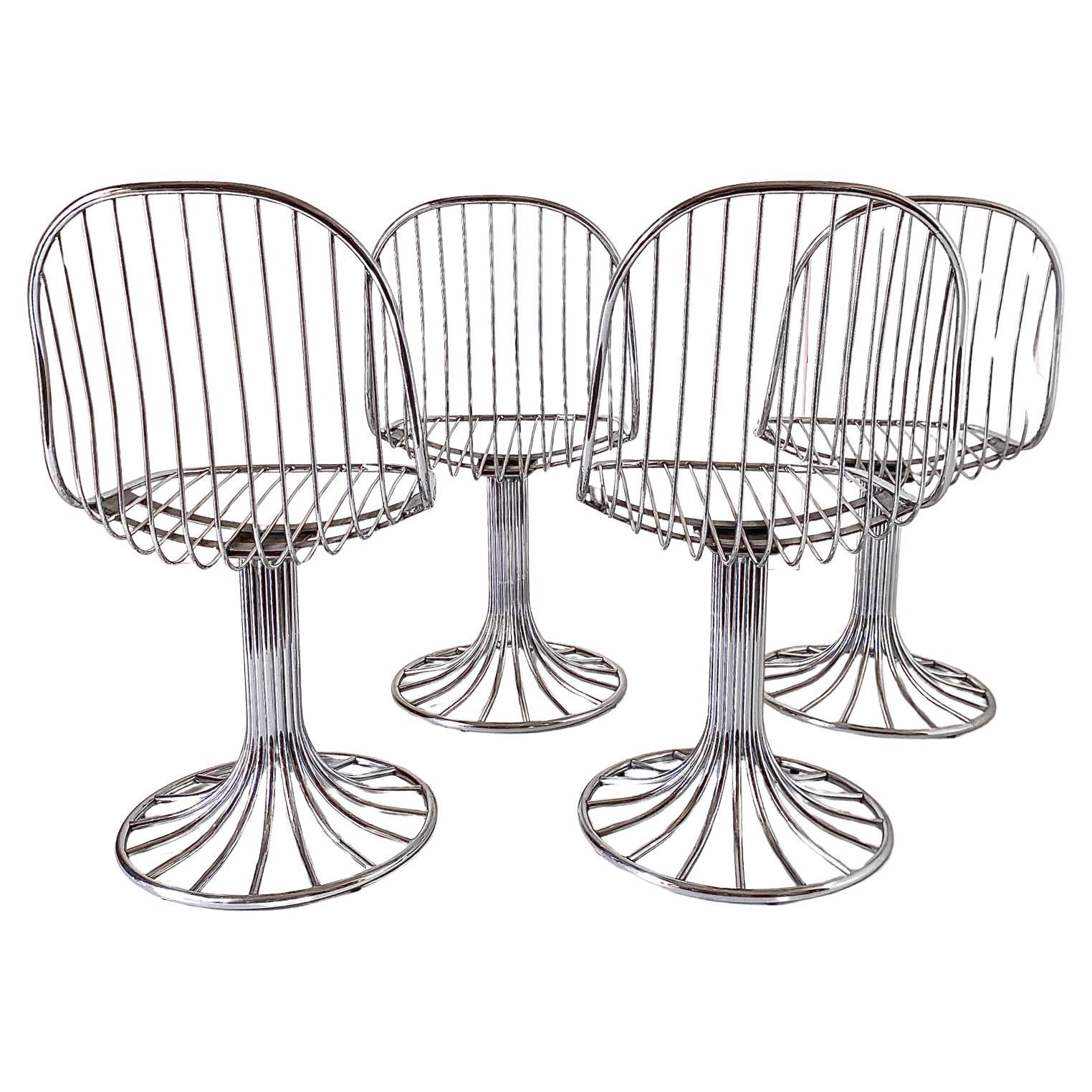 Space Age Dining Sillas Margot, Gastone Rinaldi para RIMA, Italia 1968 siglo XX en venta