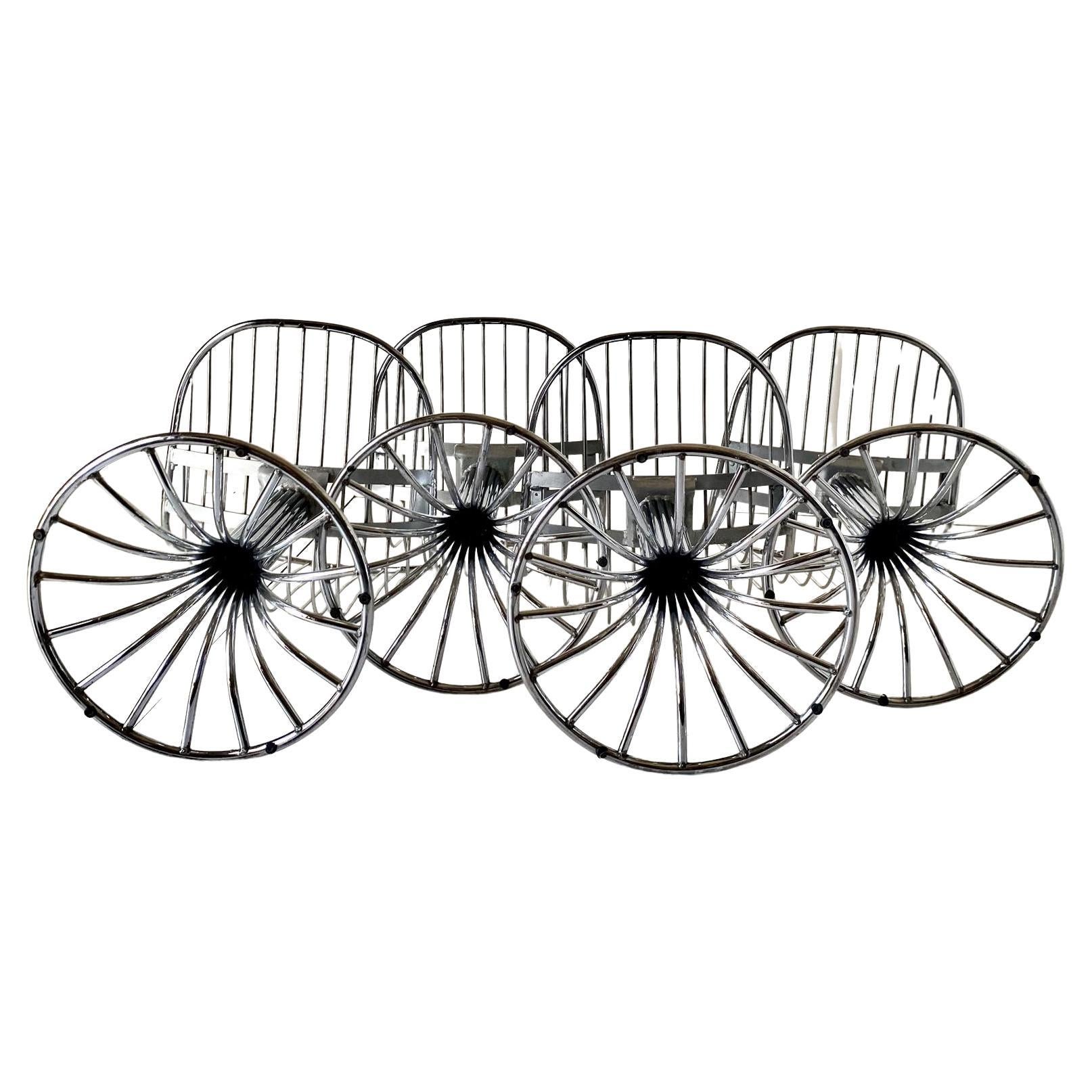 Space Age Dining Sillas Margot, Gastone Rinaldi para RIMA, Italia 1968 en venta 2
