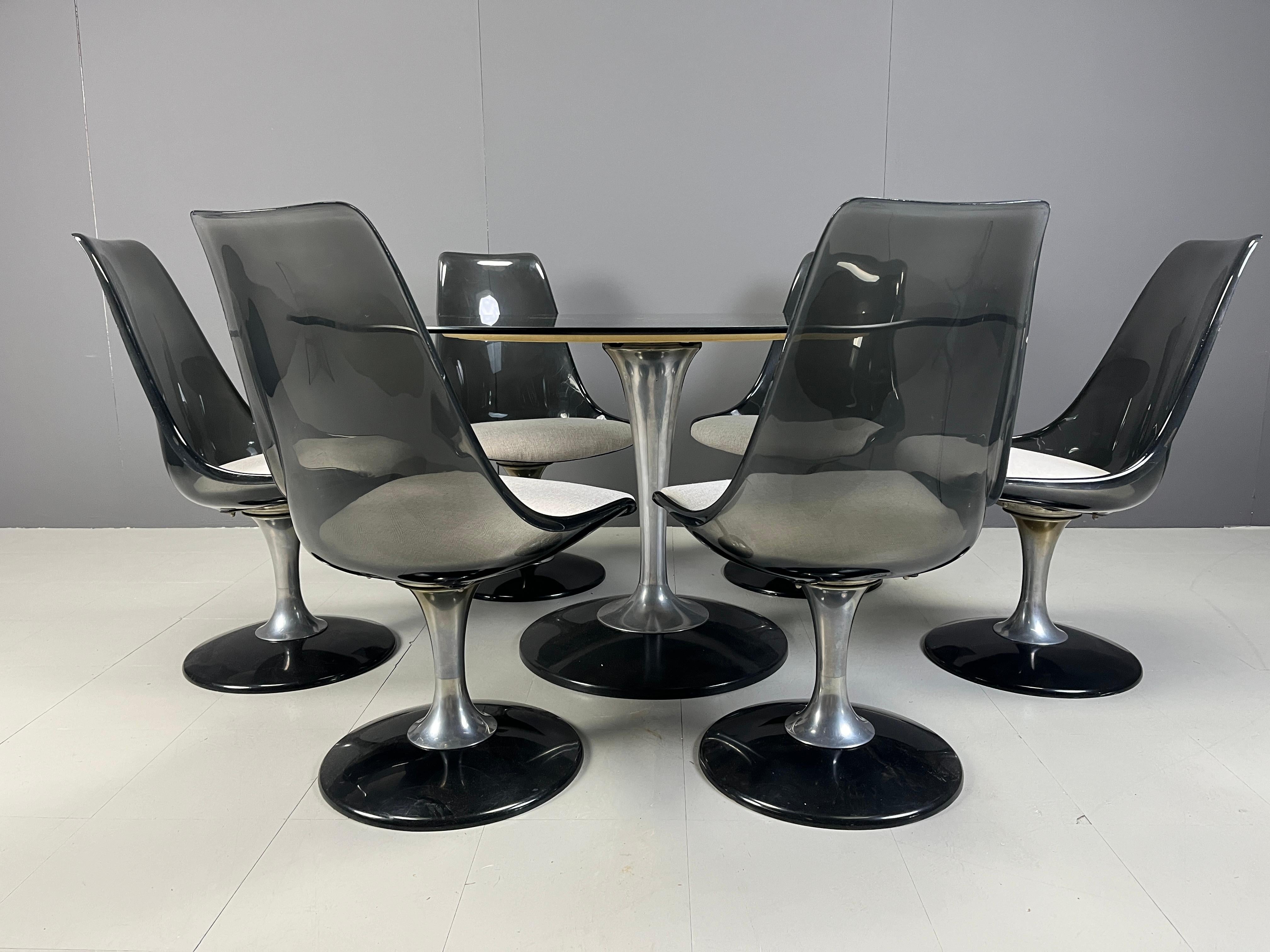 Space Age Space age dining set by Chromcraft, 1970s