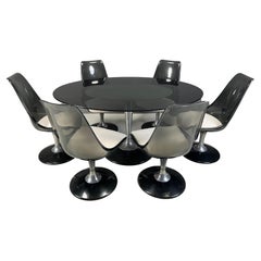 Space age dining set by Chromcraft, 1970s