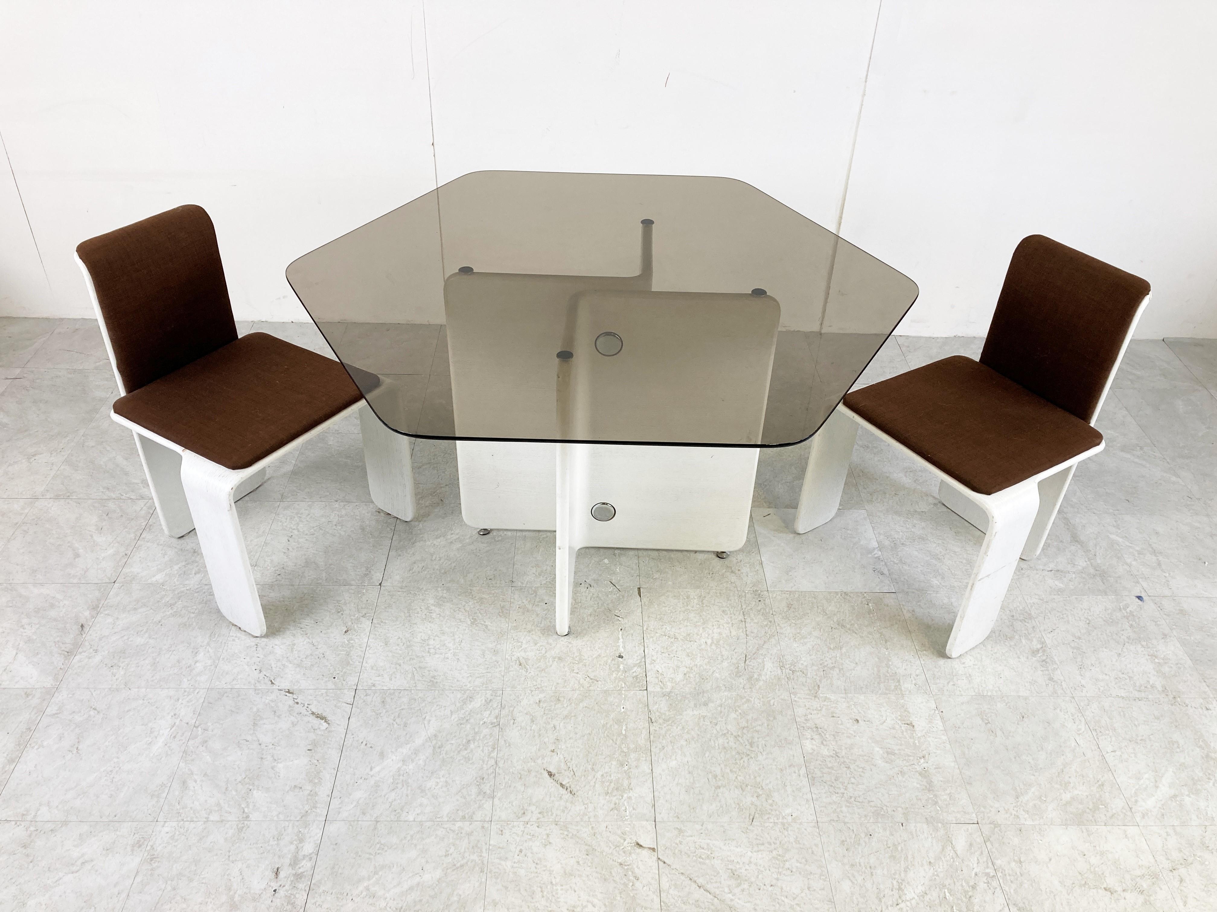 Fabric Space Age Dining Set by Hi Plan, 1970s