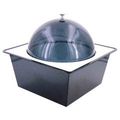 Space Age Dome Lid Smoke Lucite Ice Bucket