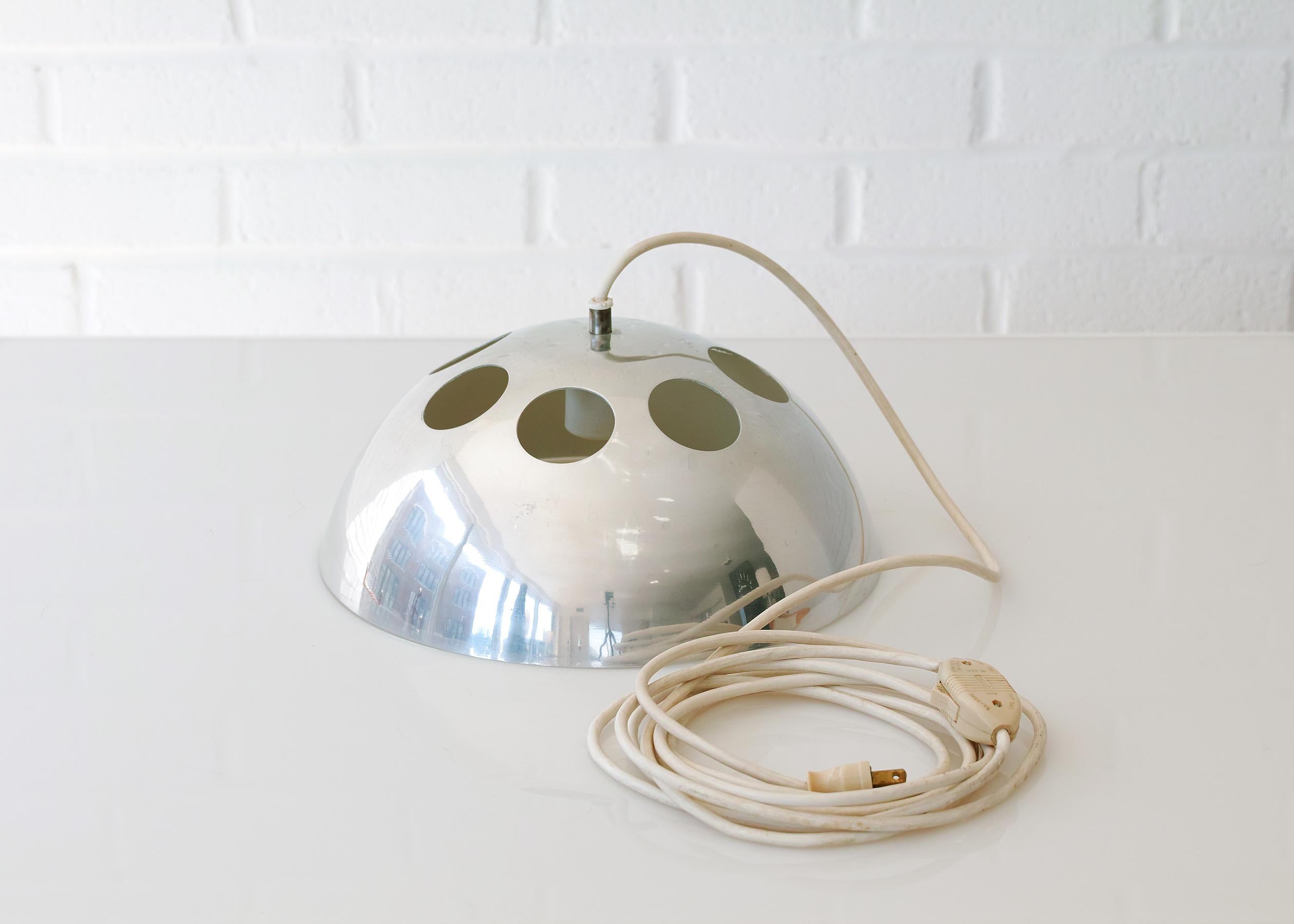 American Space Age Dome Pendant Light For Sale