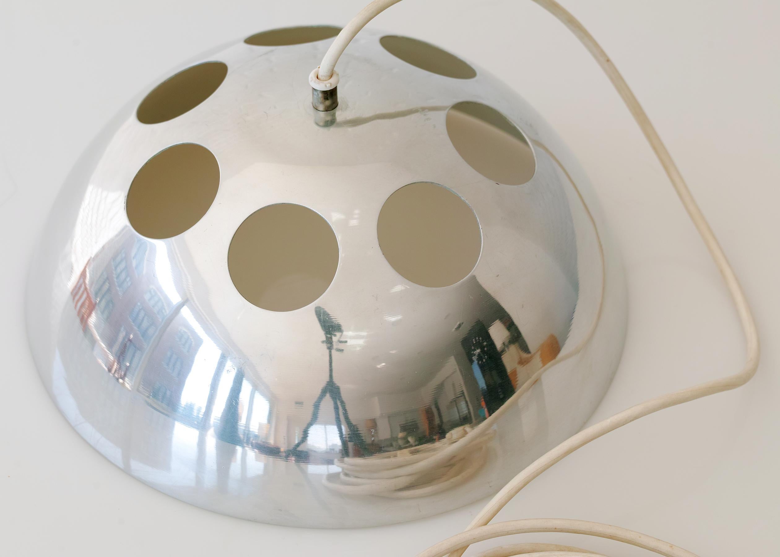 Mid-20th Century Space Age Dome Pendant Light For Sale