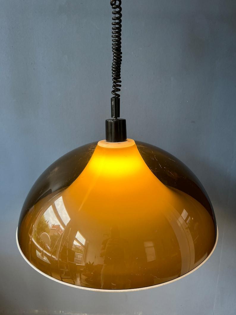 20th Century Space Age Double Shaded Pendant Lamp by Elio Martinelli for Artimeta, 1970s For Sale
