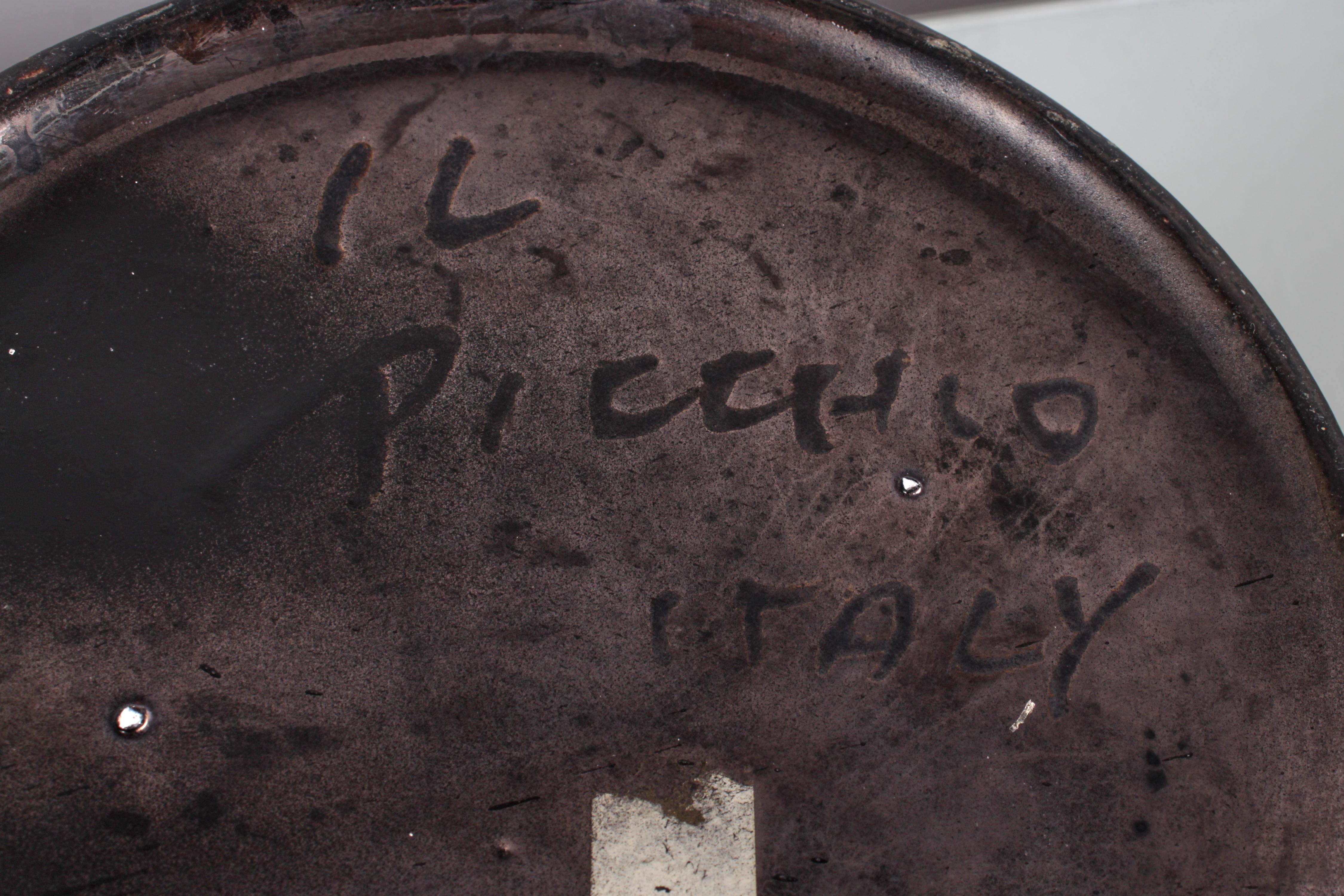 Space Age E. Bioli für Il Picchio, schwarz glasierte Keramikvase, Space Age, 70er Jahre, Italien im Angebot 1