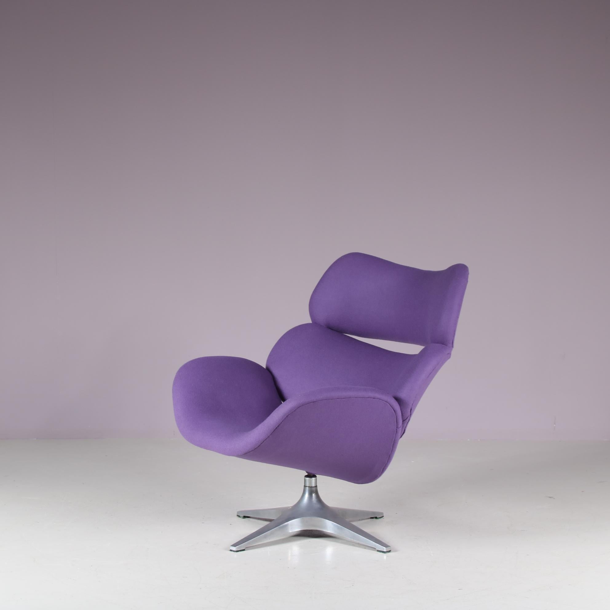 20ième siècle Fauteuil Space Age d'Enrico Walles pour Romefa, Pays-Bas 1970 en vente