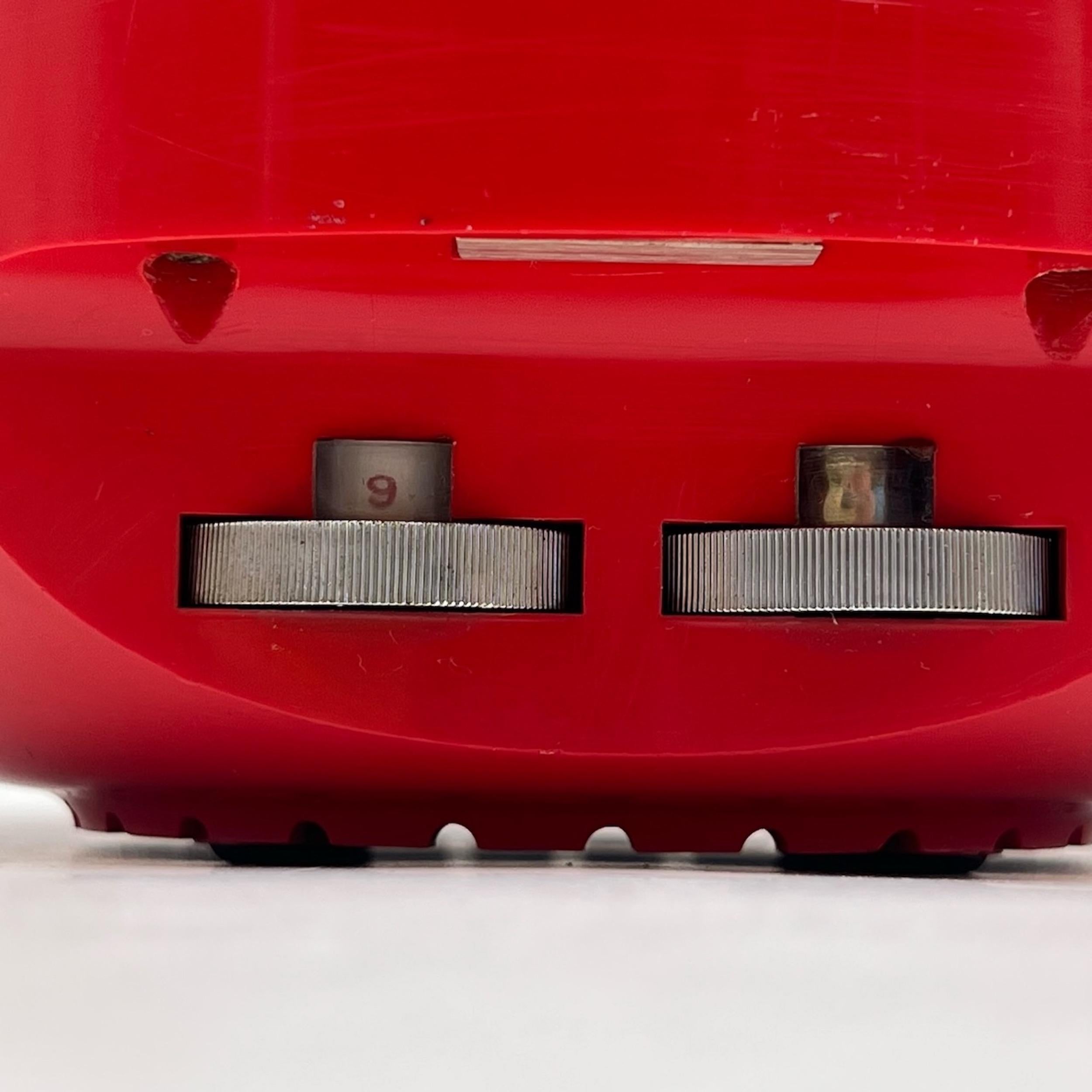 Late 20th Century  Space Age Europhon Radio Lamp in Red by Adriano Rampoldi, 1970s For Sale
