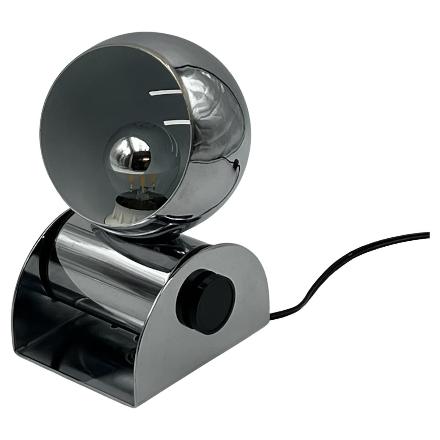 Space Age Eyeball Lamp in Chrome Metal by Tronconi, 1970s