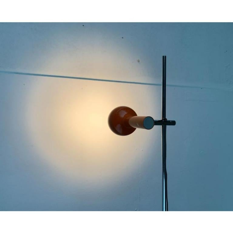 Metal Space Age Floor Lamp by SLZ Team for Swisslamps, Switzerland, 1960s For Sale