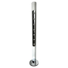 Space Age Floor Lamp, Chromed Metal, Totem, Collectible Light Sculpture