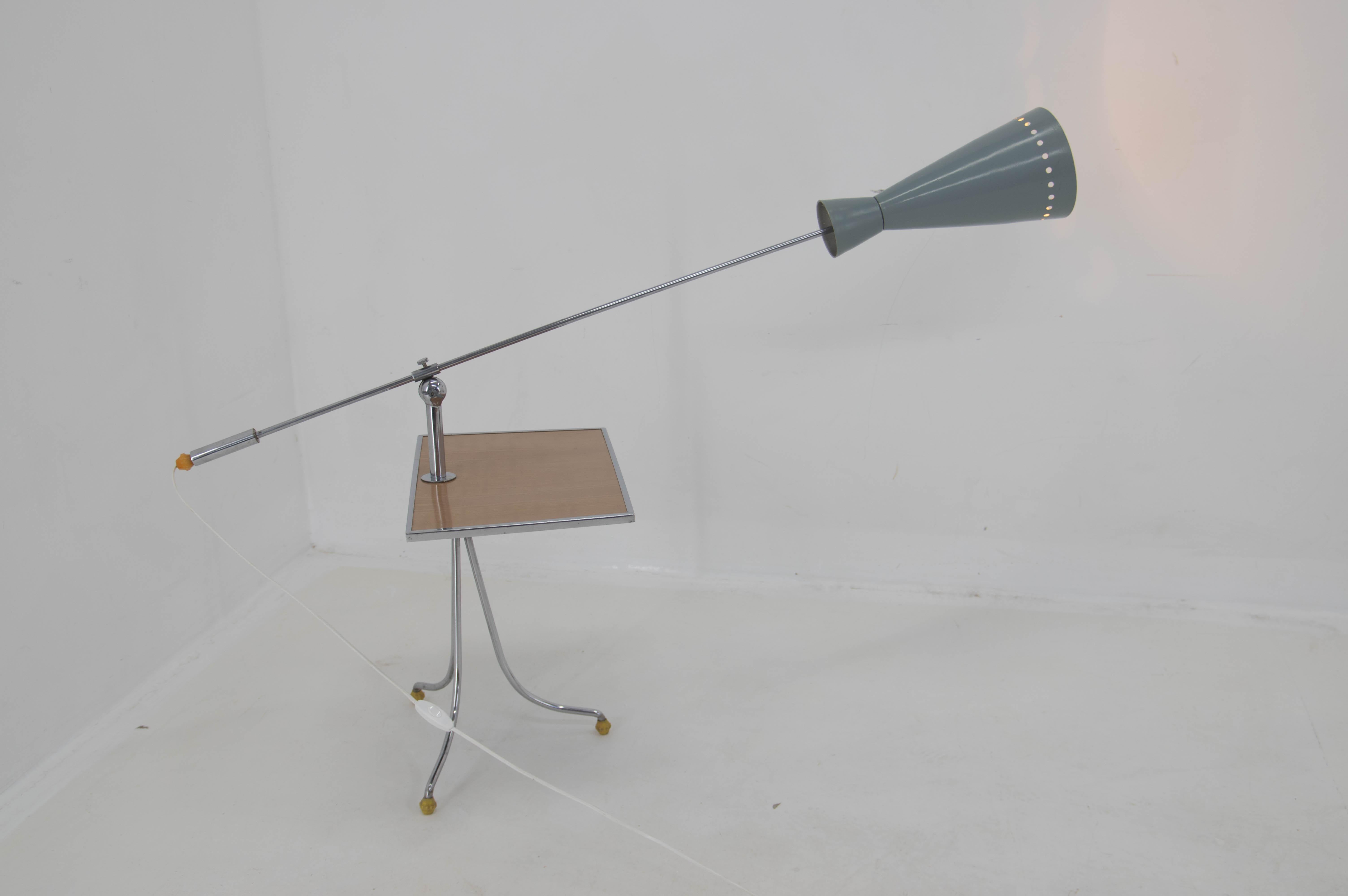 Space Age Floor Lamp in Stilnovo Style, 1960s For Sale 5