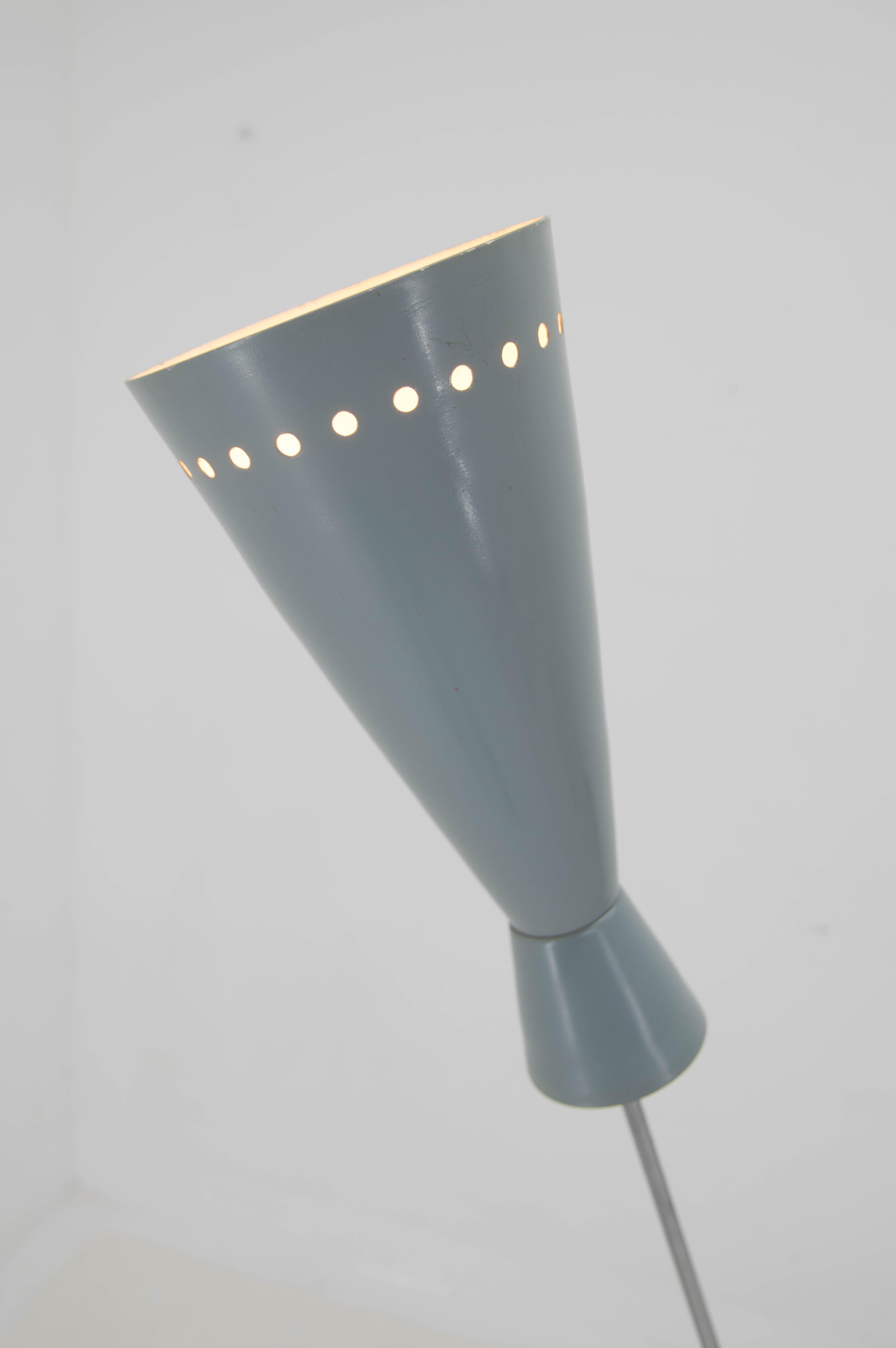 Mid-20th Century Space Age Floor Lamp in Stilnovo Style, 1960s For Sale
