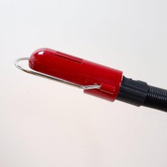 Space Age floor lamp with a dark red shade - 1970s