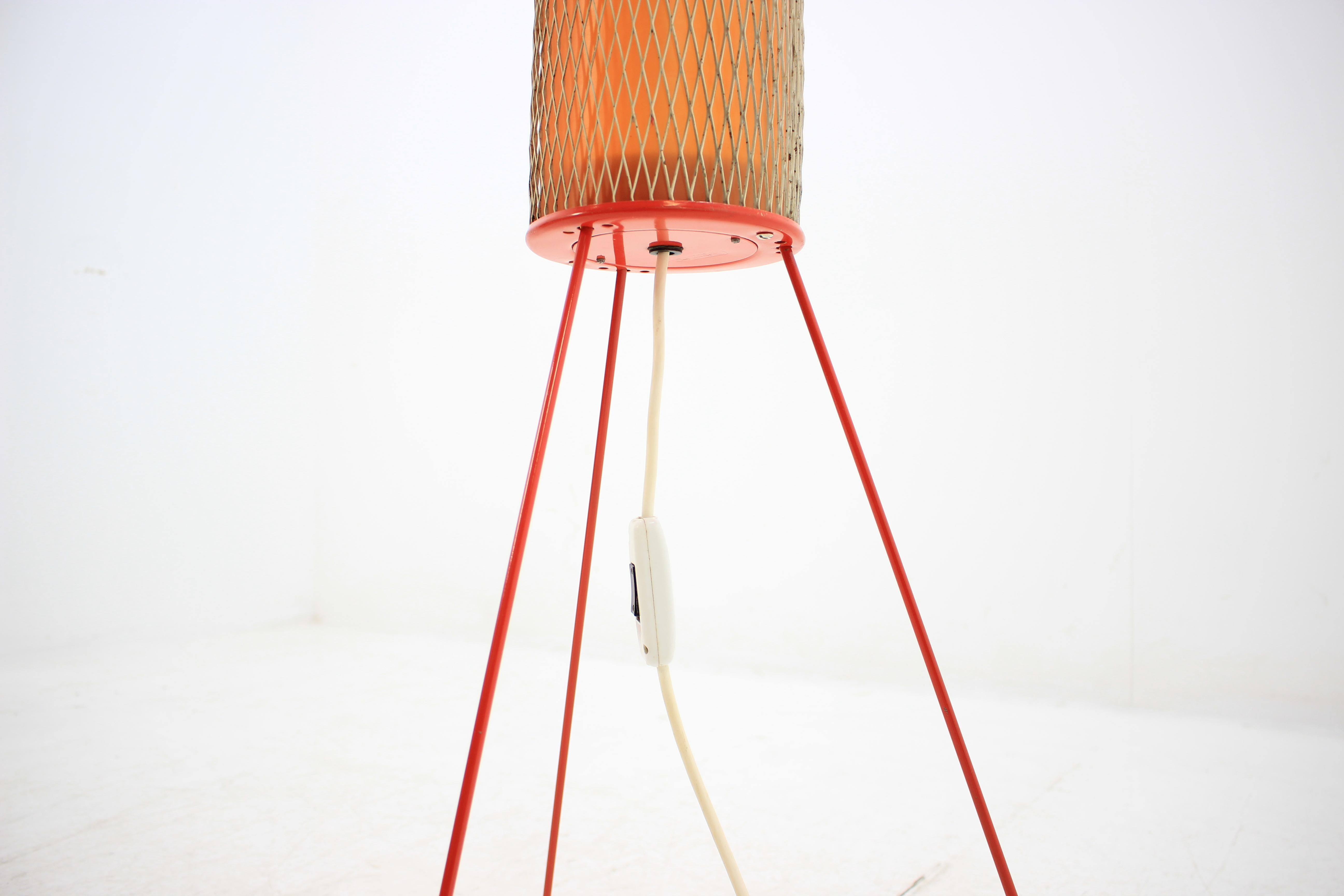 Mid-Century Modern Space Age Floor Rocket Lamp Napako, Josef Hurka, 1960s For Sale