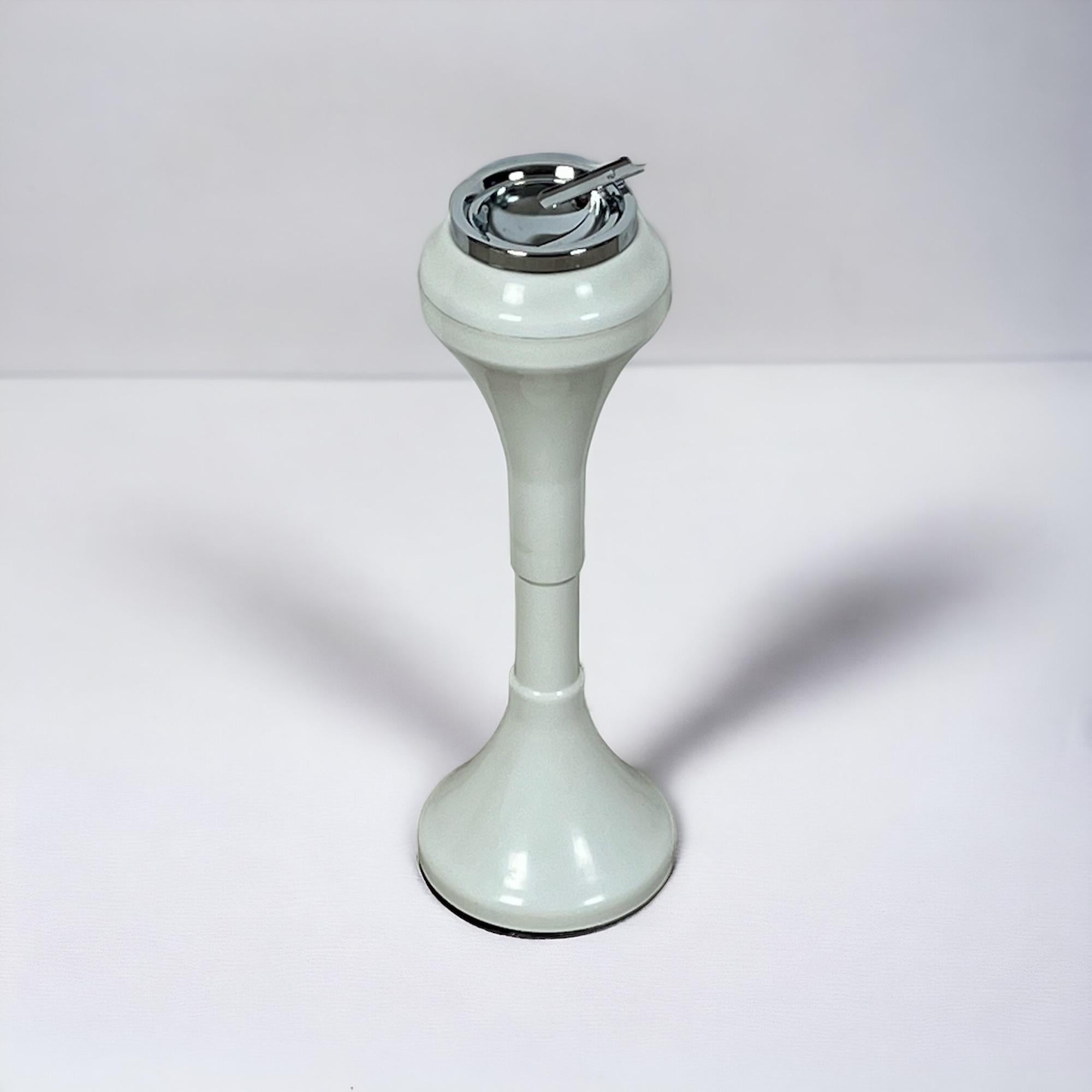 Space Age Floor Standing Ashtray - Retro Design Italy 60s Home Decor 2