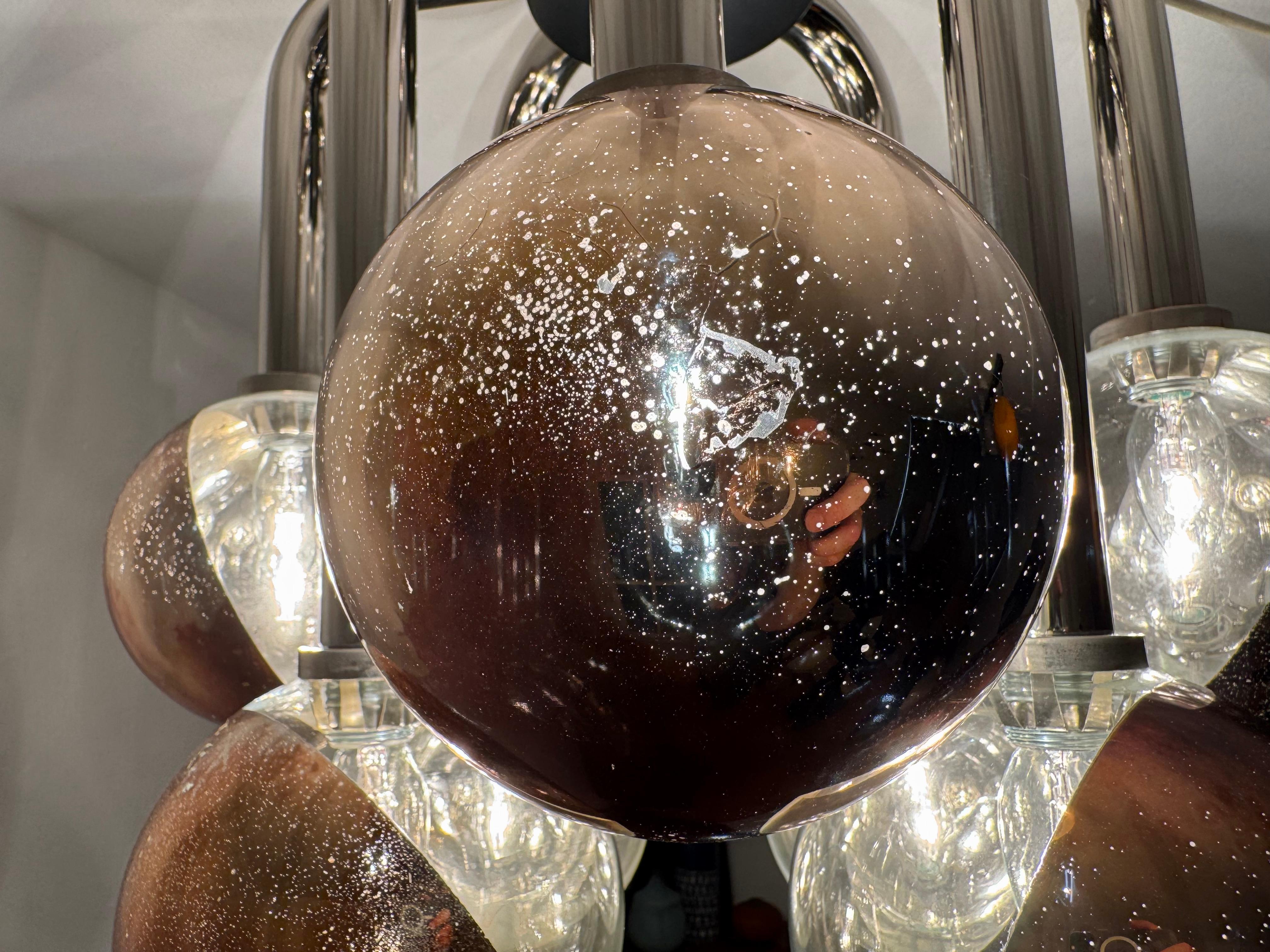 Space Age Flush Chandelier by Temde en venta 12
