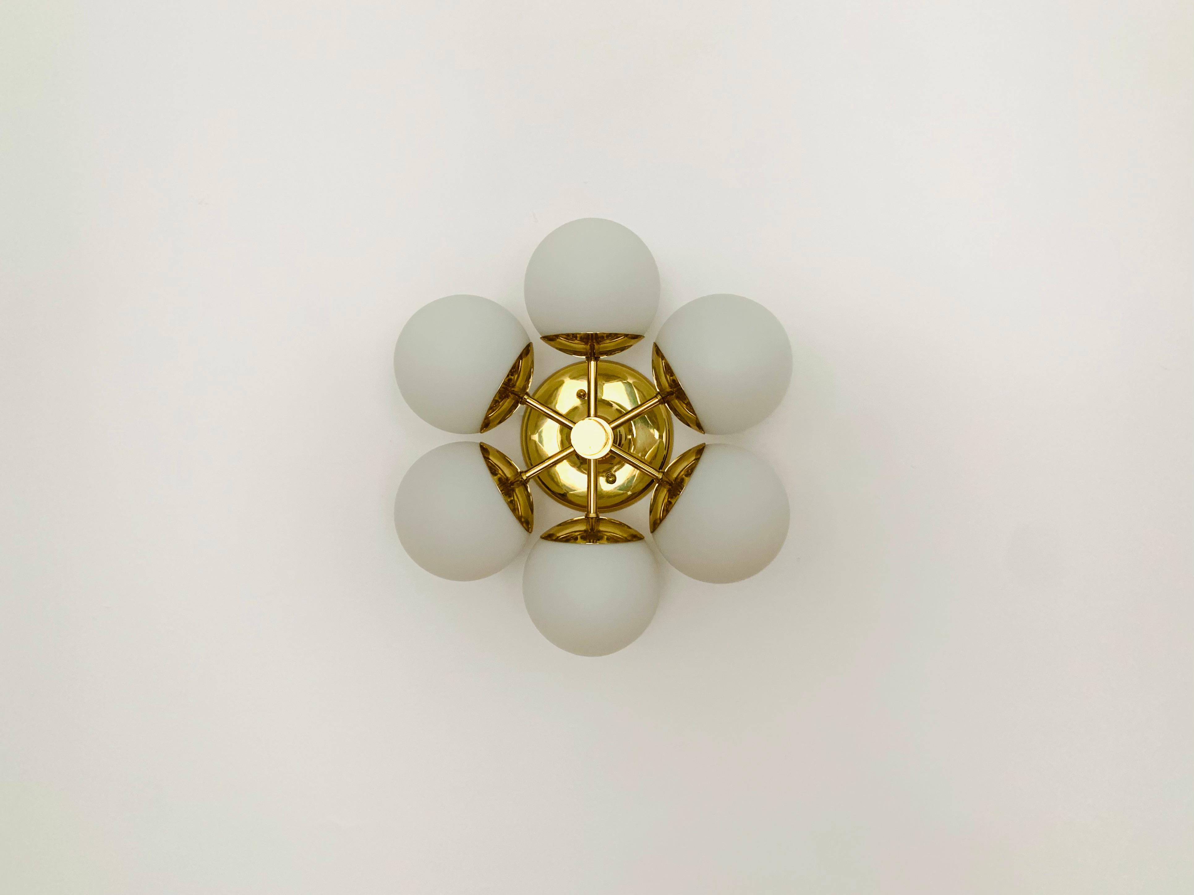 German Space Age Flush Lamp from Kaiser Leuchten For Sale