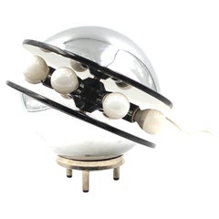 Space Age Flying Saucer Ufo Table Lamp, Italy, 1970s