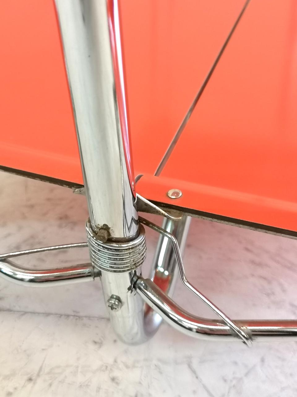 Space Age Foldable Bar Cart with Chrome-Plated Legs, 1960s 11