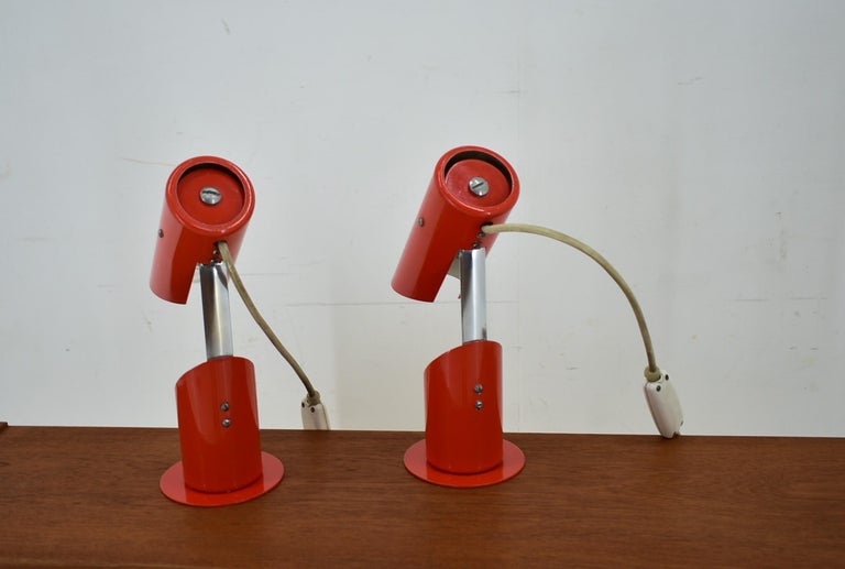 Space Age Foldable Table Lamps from Szarvasi , 1960s For Sale at