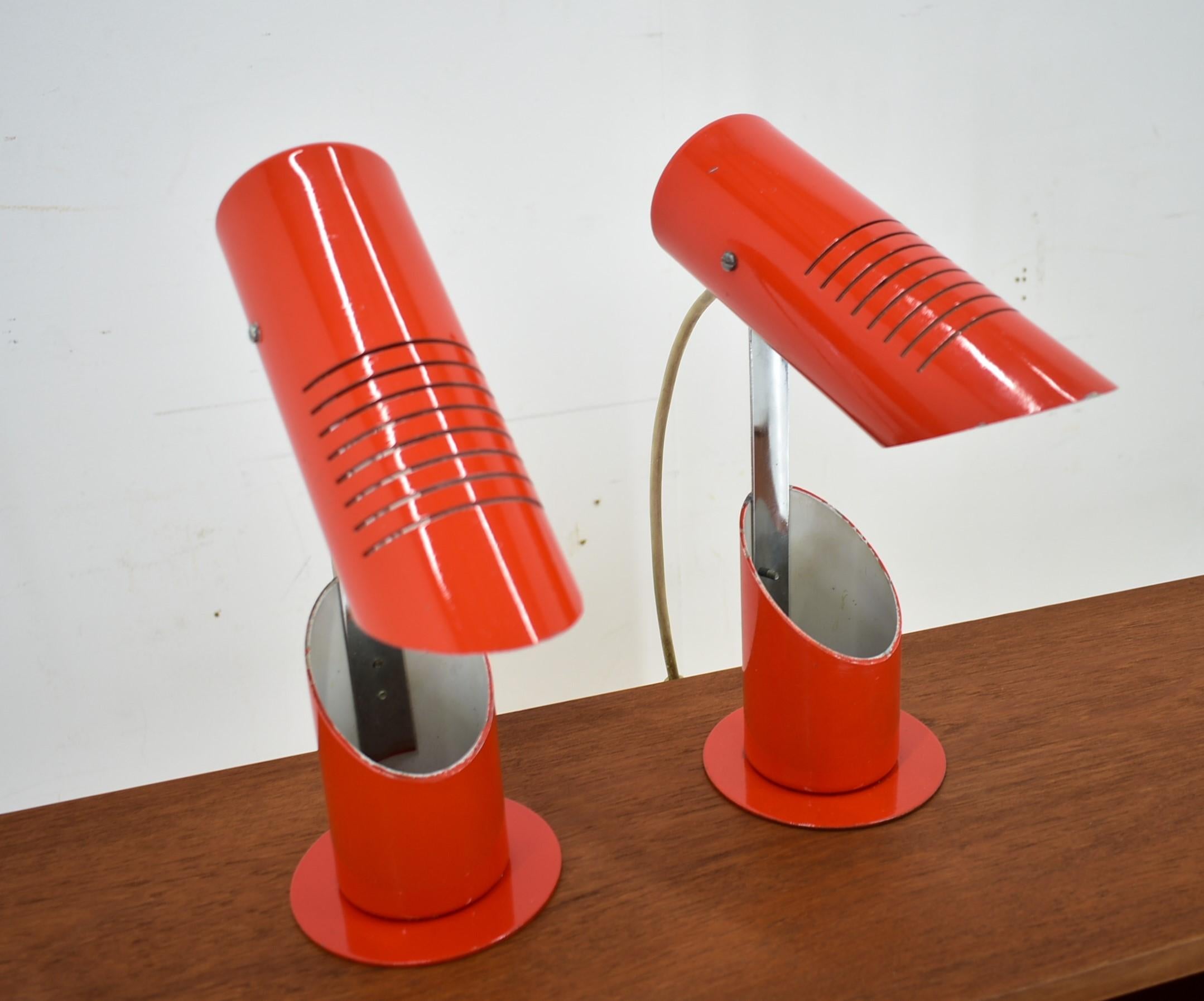 Lámparas de mesa plegables Space Age de Szarvasi , años 60 en venta 6