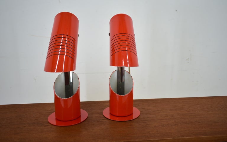 Space Age Foldable Table Lamps from Szarvasi , 1960s For Sale at
