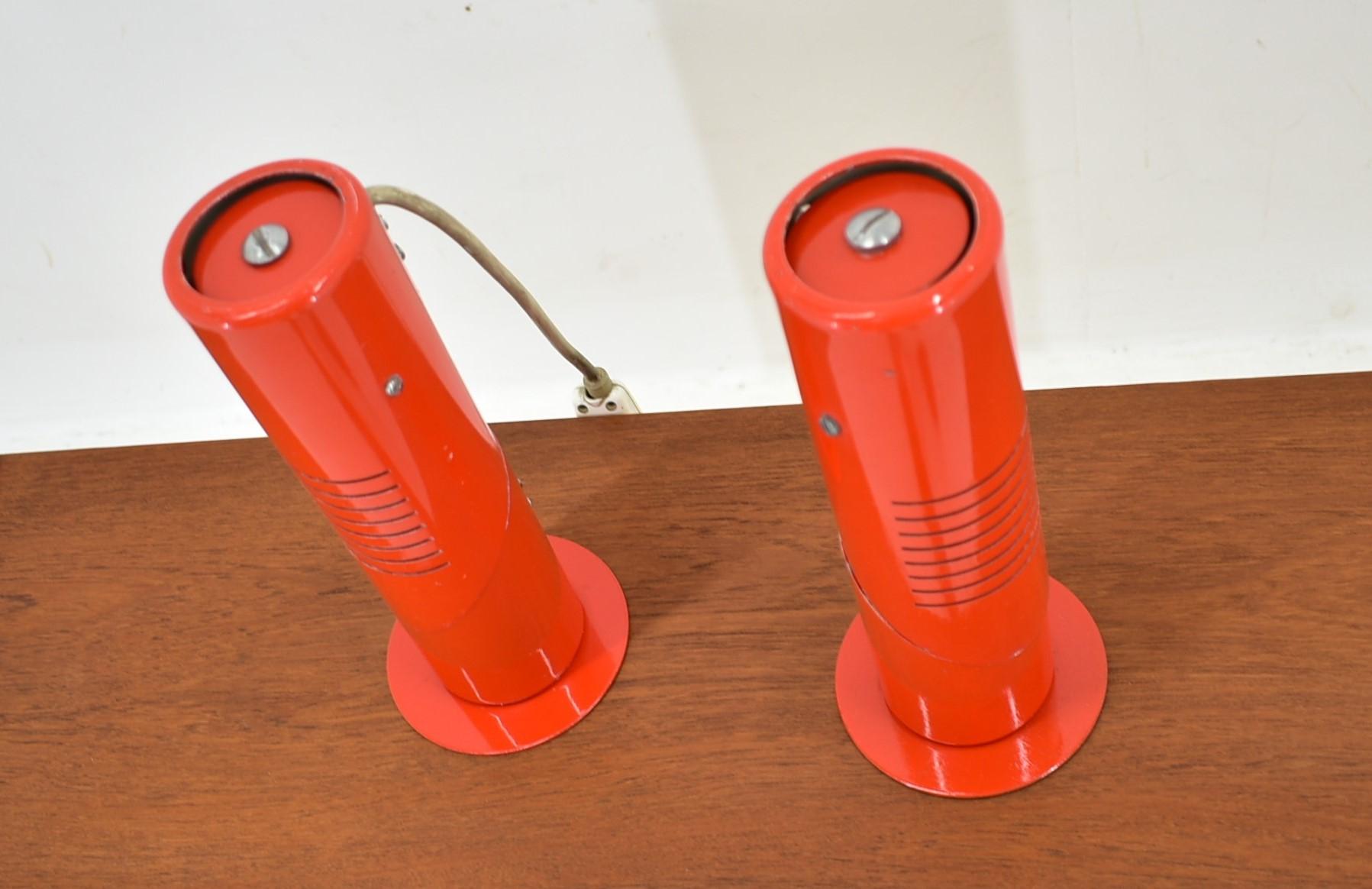 Lámparas de mesa plegables Space Age de Szarvasi , años 60 Acero en venta