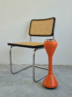 Space Age Garden or Patio Ashtray done in Orange Plastic, Italy 1970s