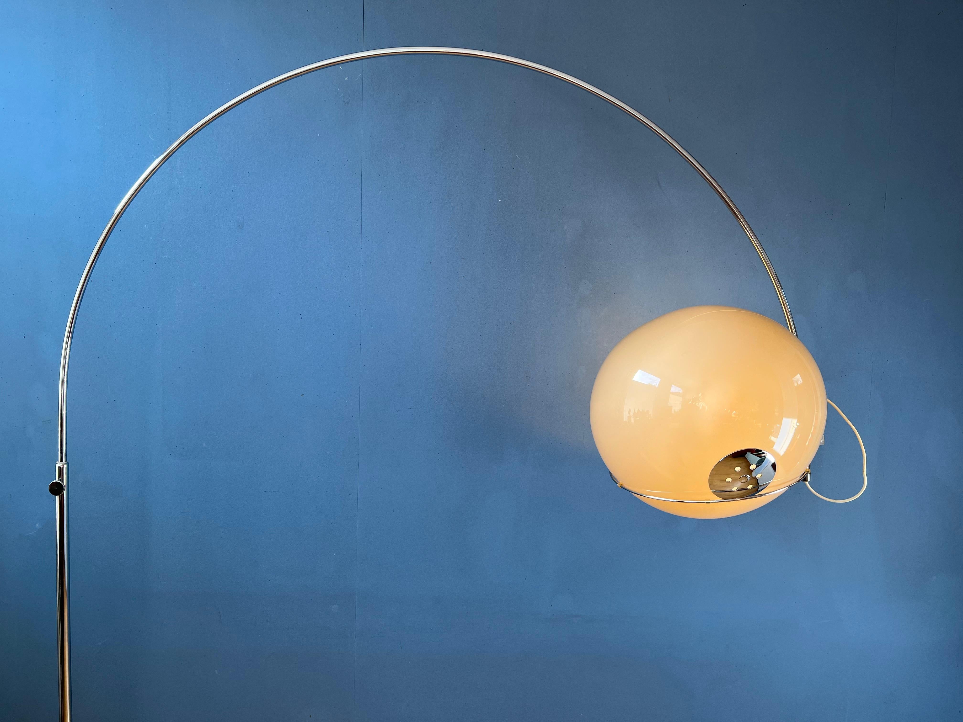 Space Age GEPO Arc Floor Lamp in Style of Guzzini / Goffredo Reggiani 1
