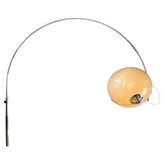 Vintage Space Age GEPO Arc Floor Lamp in Style of Guzzini / Goffredo Reggiani