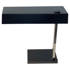 Space Age German Minimalist Black Table Lamp von Hillebrand Leuchten, 1960er Jahre