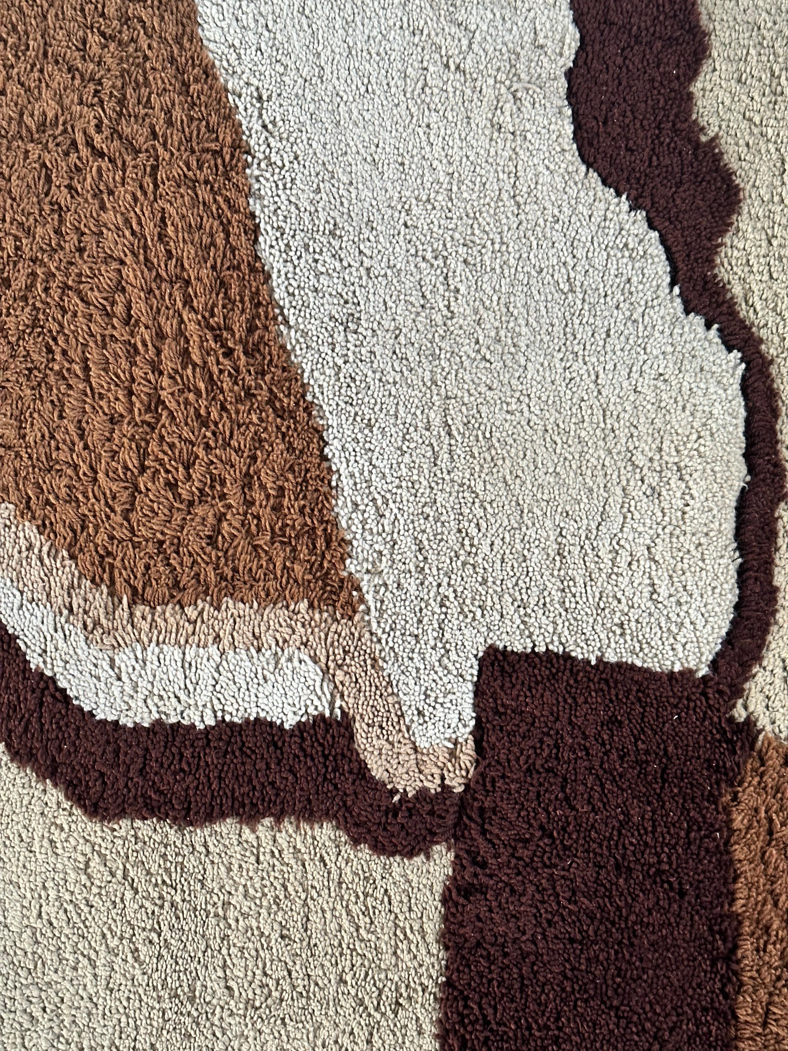 Deutscher Teppich aus dem Space Age von ADOROS, riesige Größe 118,11 x 78,74 Zoll, 1970er Jahre im Angebot 6