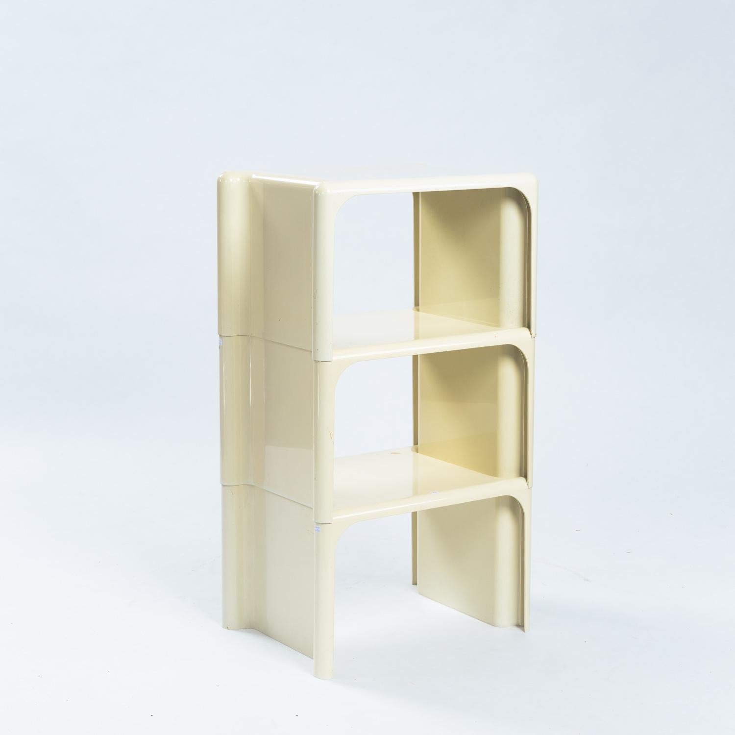 Space Age Giotto Stoppino Elco Scorze, 1970s Scagno stacking coffee tables, set of 3 For Sale