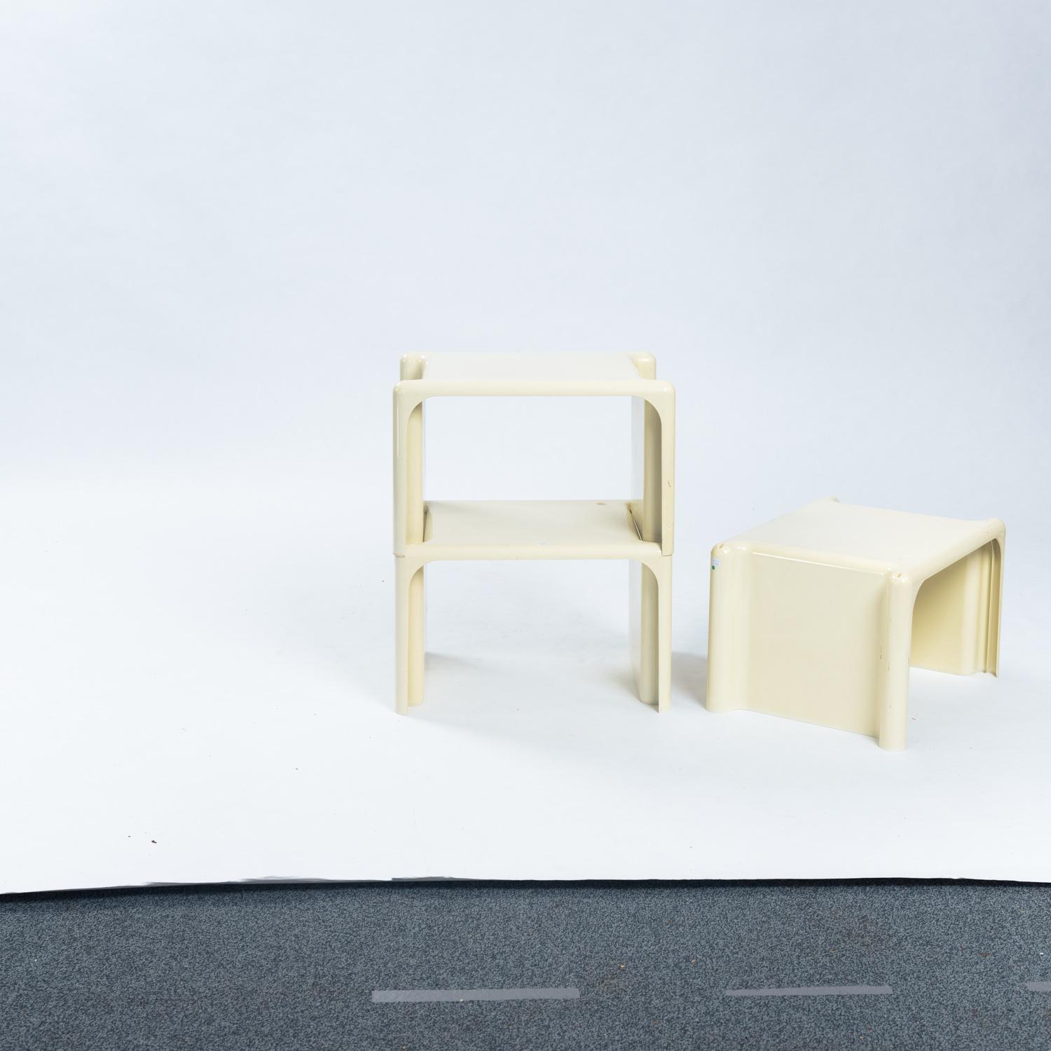 Giotto Stoppino Elco Scorze, 1970s Scagno stacking coffee tables, set of 3 In Good Condition For Sale In Zevenaar, NL