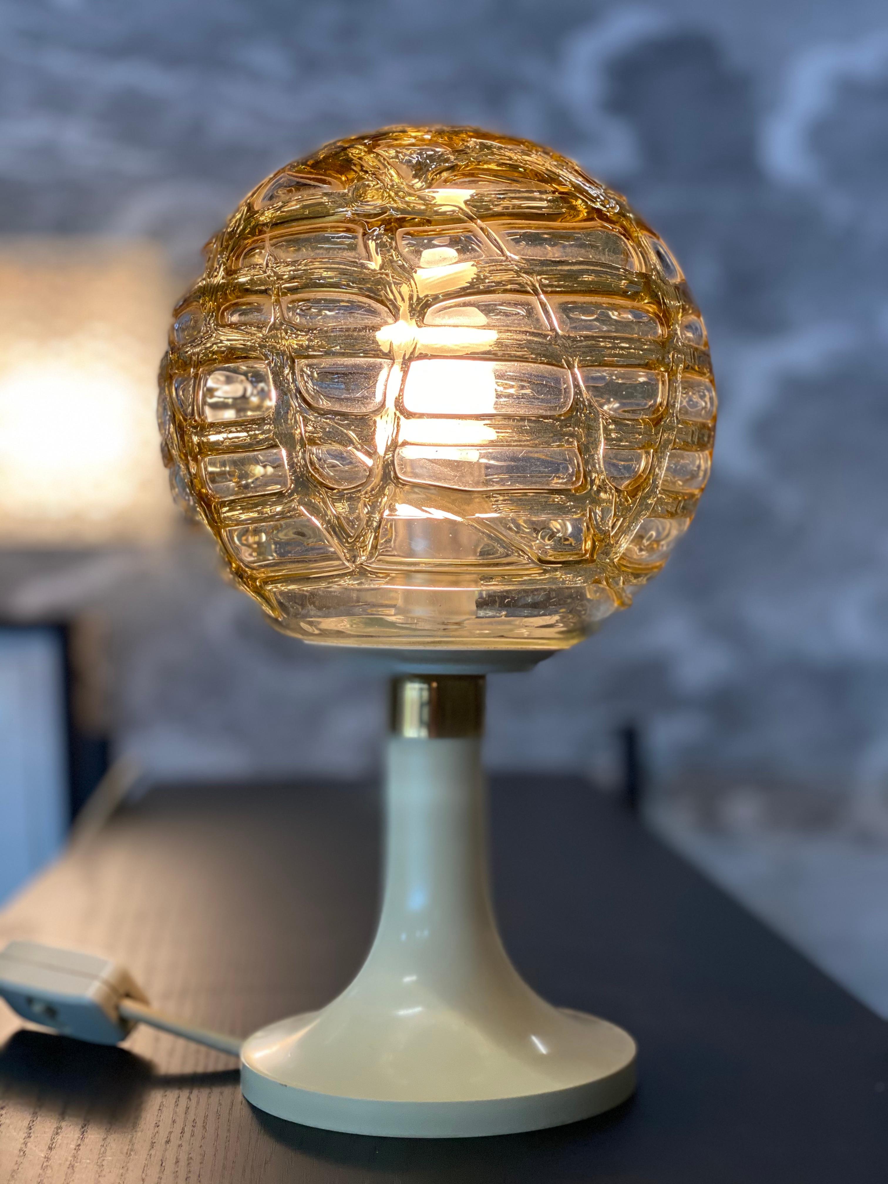 Space Age Glas bubble Doria table lamp, 1970s  4