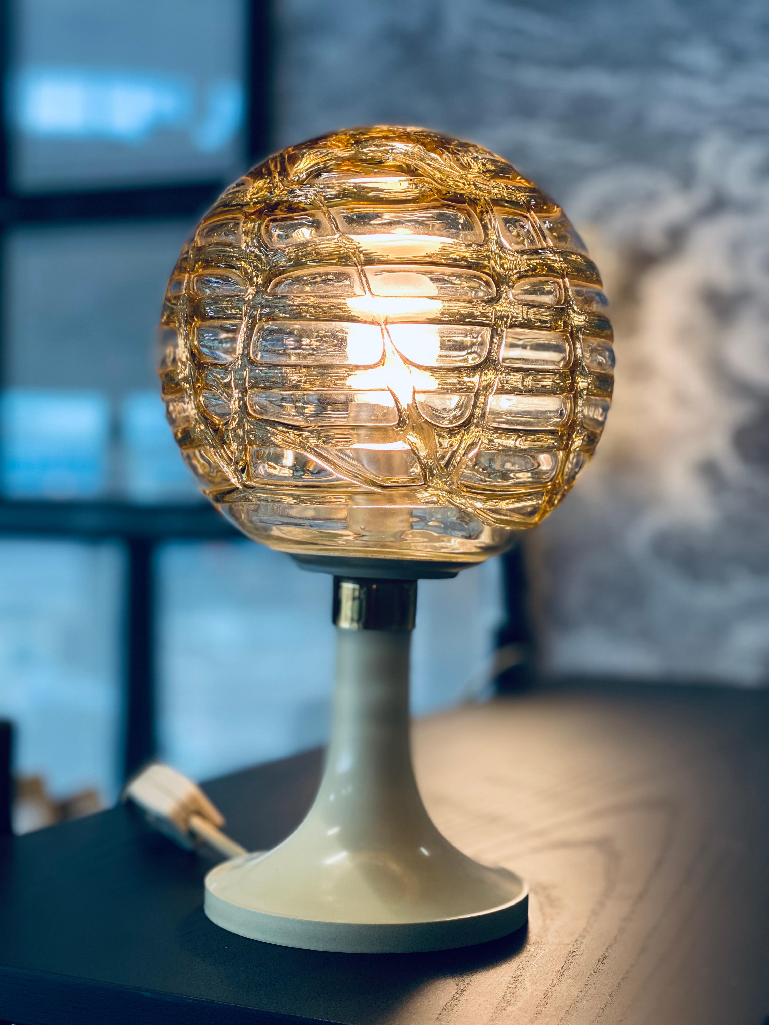 Space Age Glas bubble Doria table lamp, 1970s  3