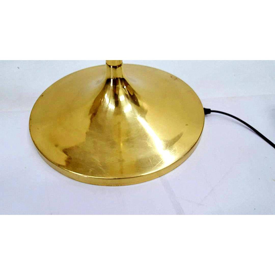 Lampadaire Space Age en verre et laiton:: années 1974 Bon état à Budapest, HU