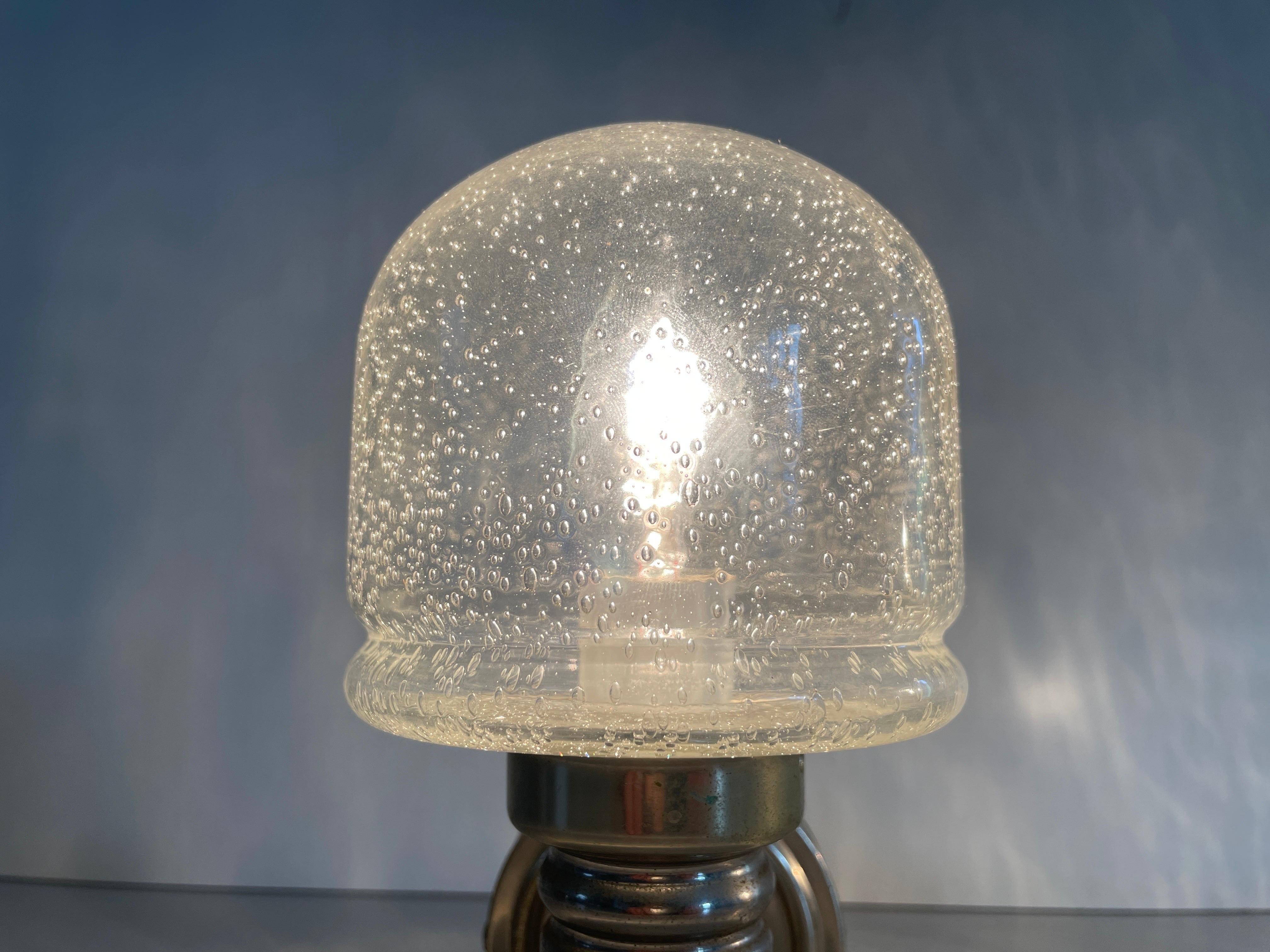 Paire d'appliques en verre et métal de Space AGE par N Leuchten, années 1960, Allemagne en vente 10