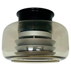 Space Age Glass Flush Lamp by Erco