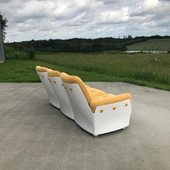 Space Age Glasfasersofa von Airborne Internationale mit Kvadrat-Stoff