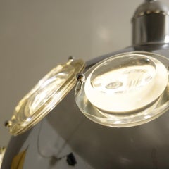 Space Age Globe Hanging Lamp Design by Oscar Torlasco for Stilkronen, 1960s