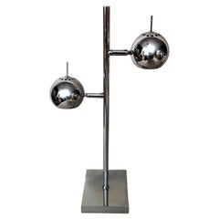 Italienische Tischlampe aus verchromtem Metall im Space Age-Stil von Goffredo Reggiani