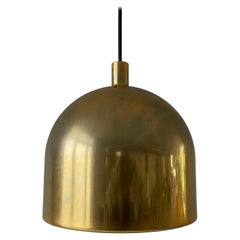 Space Age Gold Metal Pendant Lamp by Staff Leuchten, 1970s, Germany
