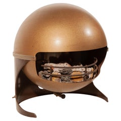 Space Age Golden Freestanding Floating Stove by Wolthekker "Model Faber 2000" Space Age Golden Freestanding Floating Stove by Wolthekker "Model Faber 2000"