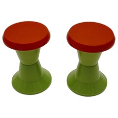 Sgabelli vintage in plastica Greene & Greene & Greene Duo Coppia circa 1970 Italia