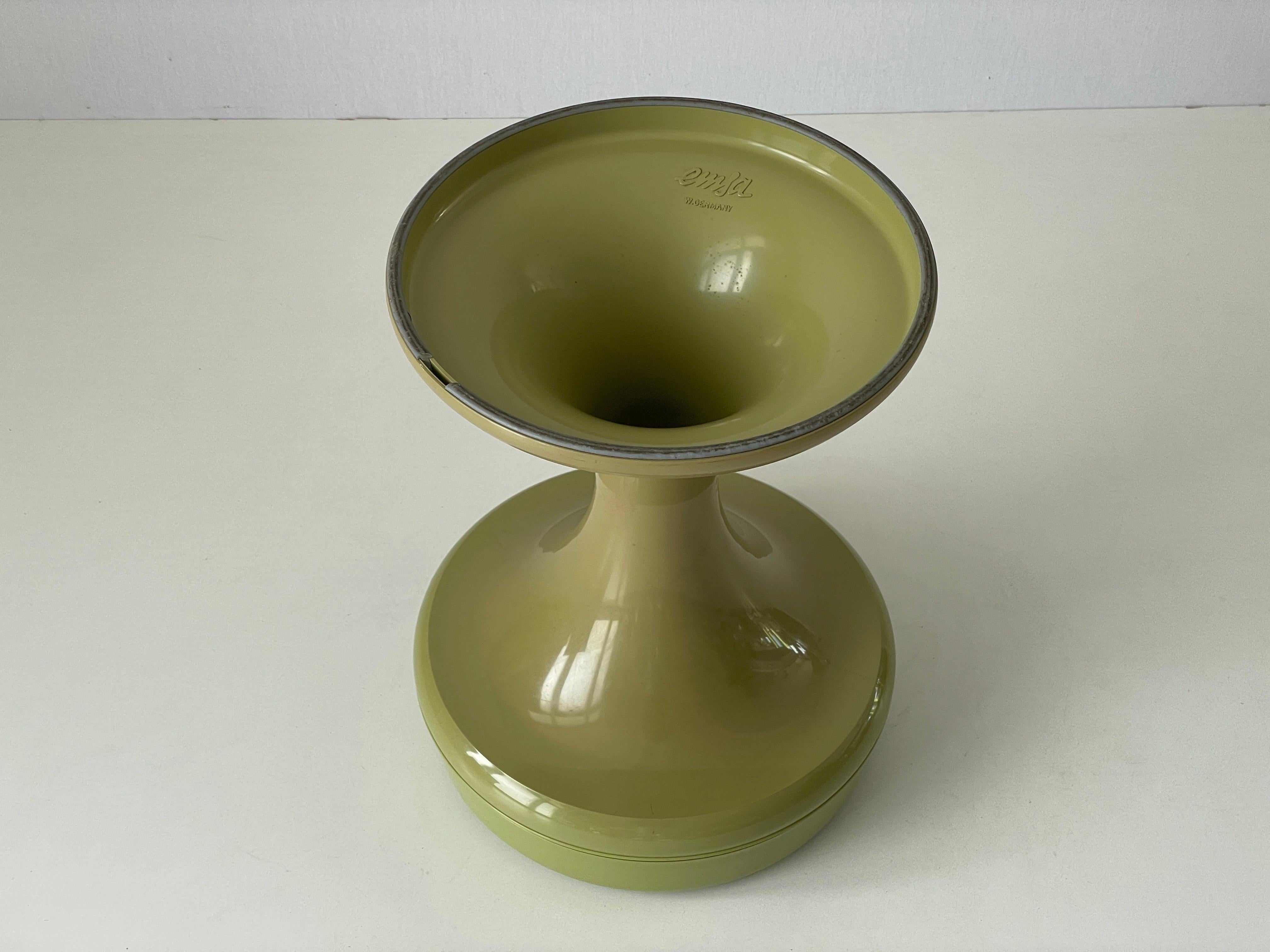 Space Age Green Plastic Stool by EMSA, 1970s, Germany For Sale 9