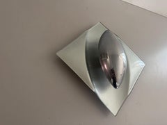 Space Age Grey Ceramic Glass Single Sconce, 1980s, Germany