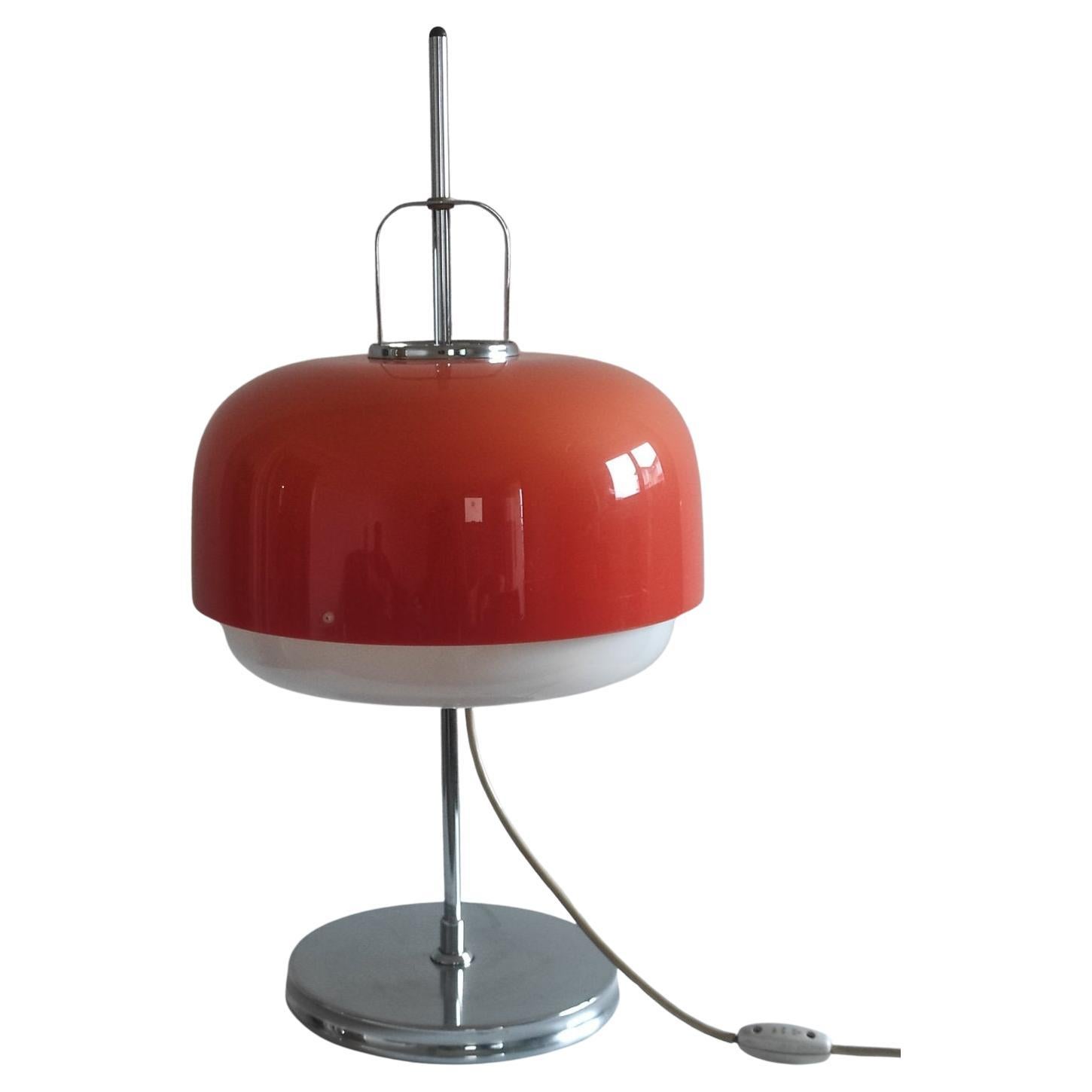 Space Age Guzzini Medusa naranja de Luigi Massoni Años 70